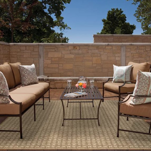 Custom Bridge Natural, 100% Polypropylene Area Rug