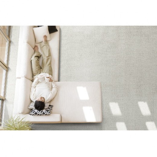 Custom Shorehaven Light Brown, 60% Wool/40% Viscose Area Rug