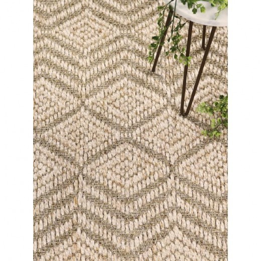 Custom Cloudburst Birch Pepper, 100% Sisal Area Rug