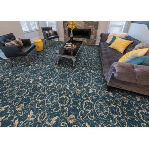 Custom Westwood Ebony Sky, 80% Wool/20% Nylon Area Rug