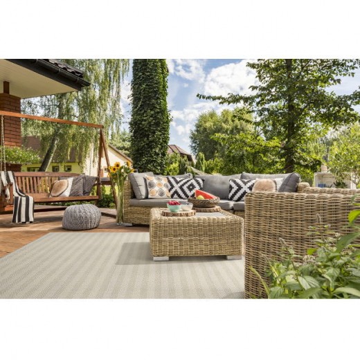 Custom Mountain Ridge Frost, 100% UV Stabilized Royaltron Polypropylene Area Rug