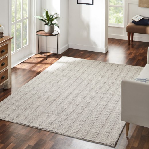 Custom Skylight Flint, 100% Wool Area Rug