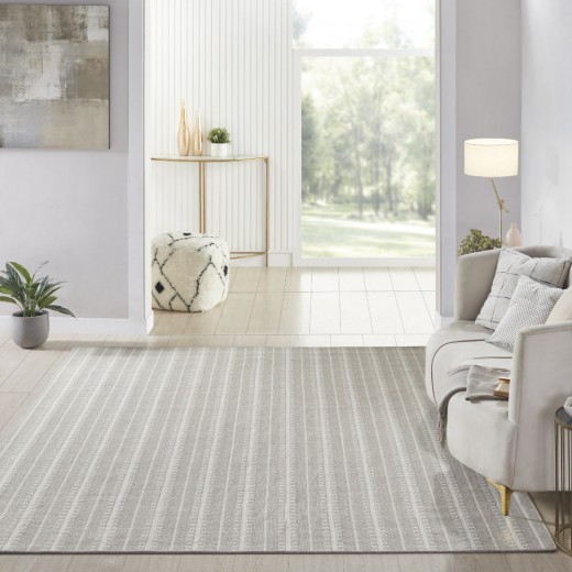 Custom Waterfall Shadow, 100% New Zealand Wool Area Rug