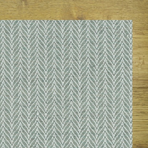 Custom Delta Lt. Blue, 100% UV Treated Polyester Area Rug