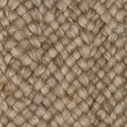 Custom Euphoria Khaki, 100% Jute Area Rug