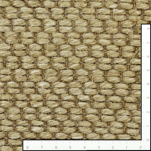 Custom Flourish Pewter, 100% Sisal Area Rug