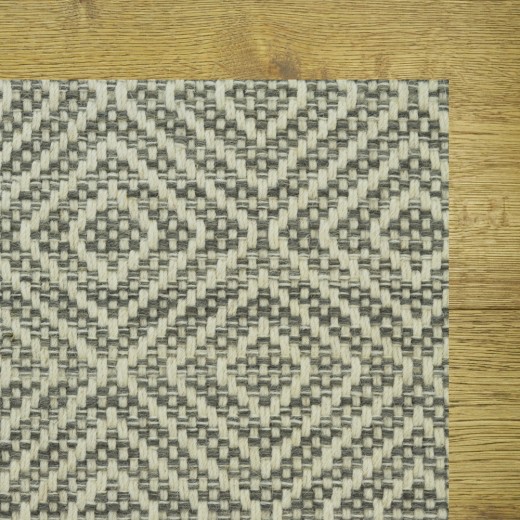 Custom Cypher Charcoal, 100% Wool Area Rug