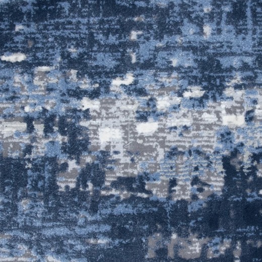 Custom Mesa Steel Blue, 68% SD Royaltron polypropylene and 32% Polysilk Area Rug