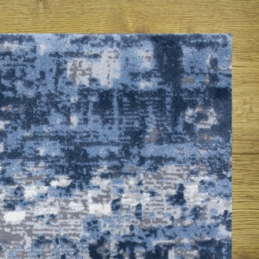 Custom Mesa Steel Blue, 68% SD Royaltron polypropylene and 32% Polysilk Area Rug