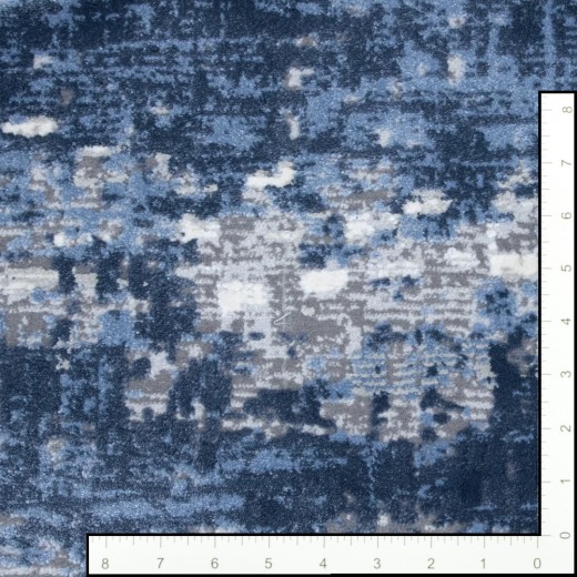 Custom Mesa Steel Blue, 68% SD Royaltron polypropylene and 32% Polysilk Area Rug