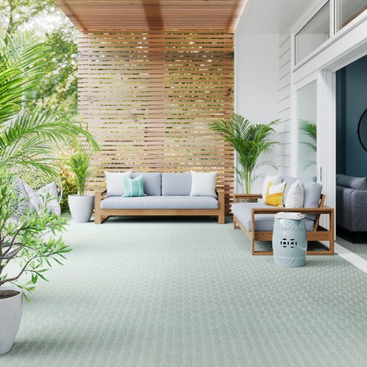 Custom Verve Robins Egg, 100% UV Treated Polyester Area Rug