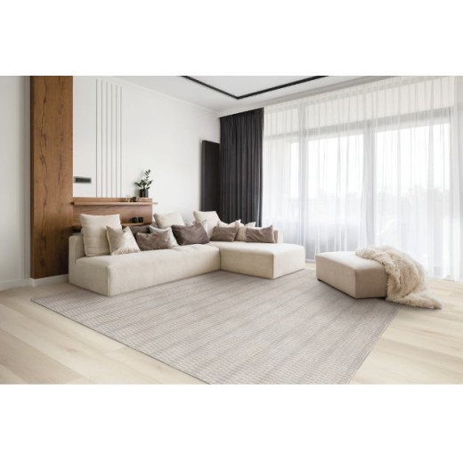 Custom Breeze Fog, 100% Wool Area Rug