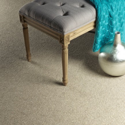 Adderbury Linen Ivory Carpet, EccoTex Blended Wool 50% Wool/50% Polyester