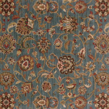 Grand Parterre Kashan Blue Carpet, 100% New Zealand Wool