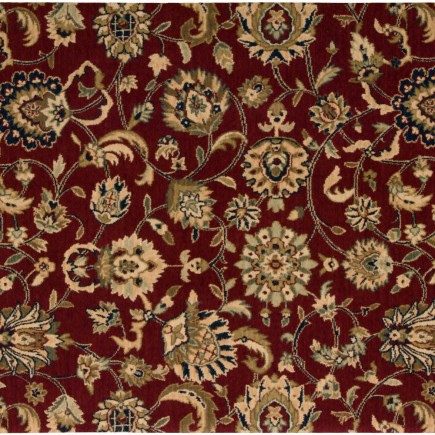 Grand Parterre Kashan Red Carpet, 100% New Zealand Wool