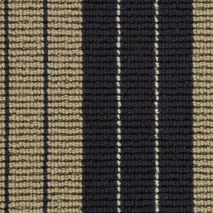 Lauren Black and Camel Carpet, 100% Wool
