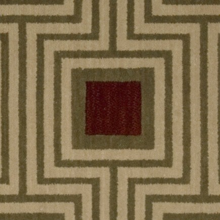 Manhattan Grammercy Poinsettia Carpet, 100% New Zealand Wool