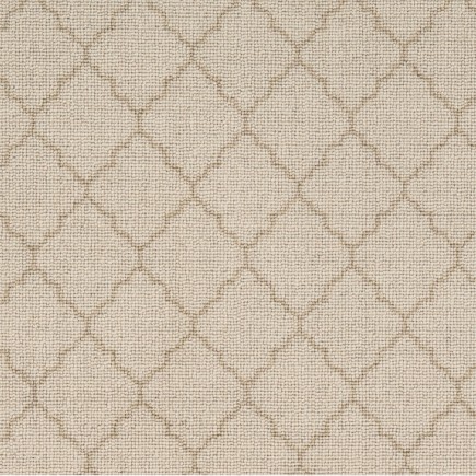 Tangier Trellis Clay Taupe Carpet, 100% New Zealand Wool