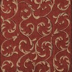 Somerset Scrollwork Red Carpet, 100% Opulon (50% Polyester/50% Acrylic)