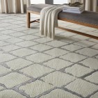 Twilight Trellis Stone Carpet, 54% Wool/46% Luxcelle Plus