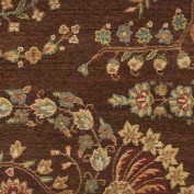 Grand Parterre Sarouk Brown Carpet, 100% New Zealand Wool