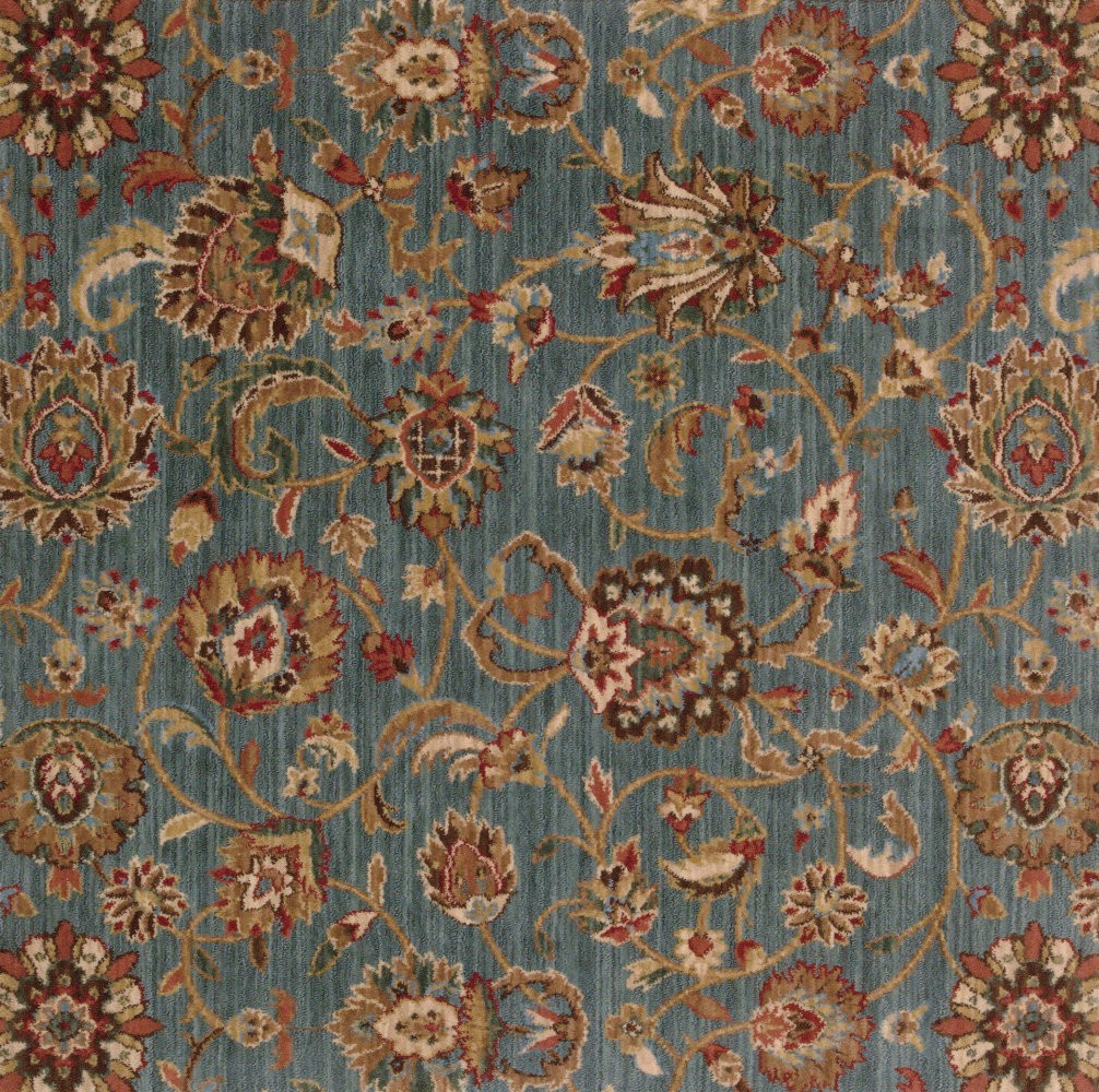 Grand Parterre Kashan Blue Wool Carpet The Perfect Carpet